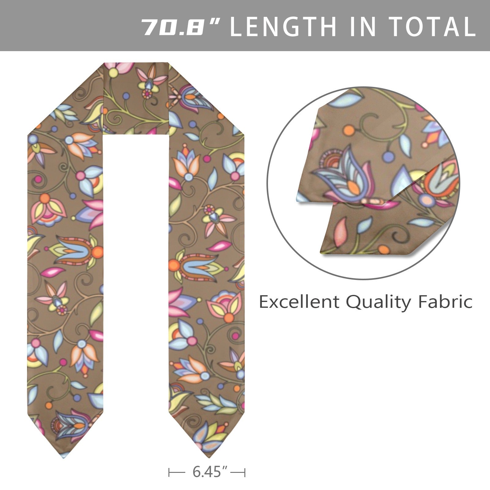 Buffalo Bloom Earth Song Graduation Stole