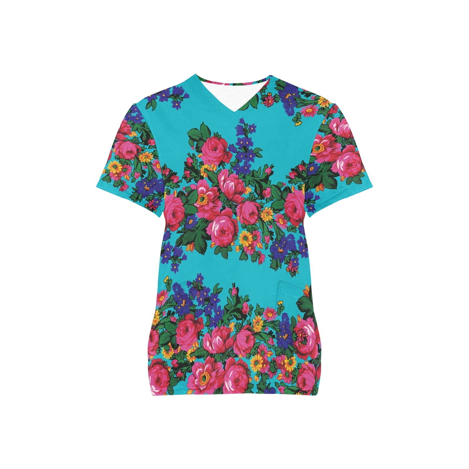 Kokum's Revenge Sky Scrub Top