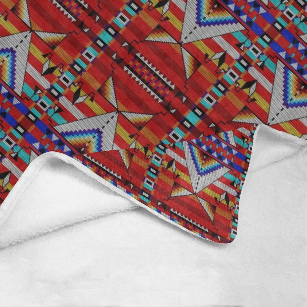 Medicine Blessing Red Ultra-Soft Micro Fleece Blanket 60"x80"