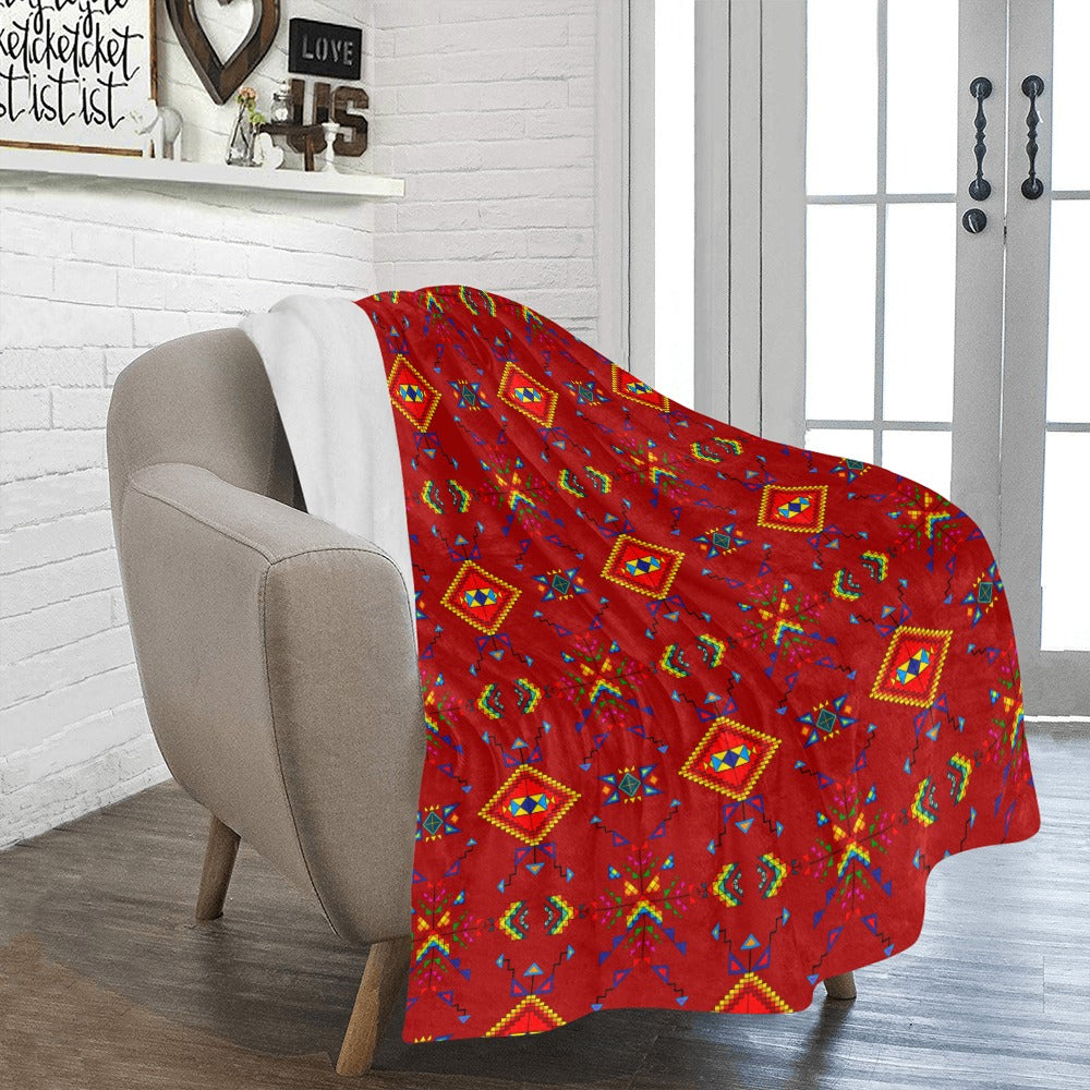Buffalo Jump Red Ultra-Soft Micro Fleece Blanket 50"x60"