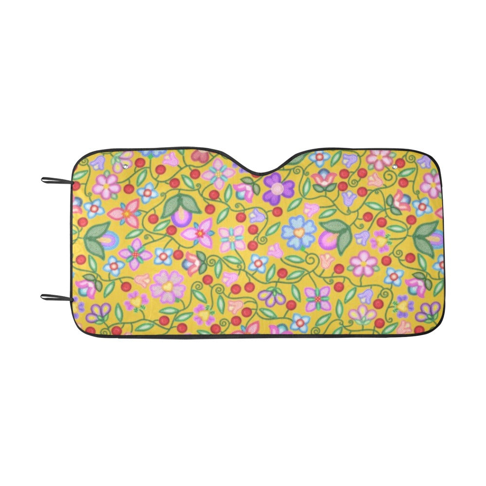Petal Harmony Ochre Car Sun Shade 55"x30"