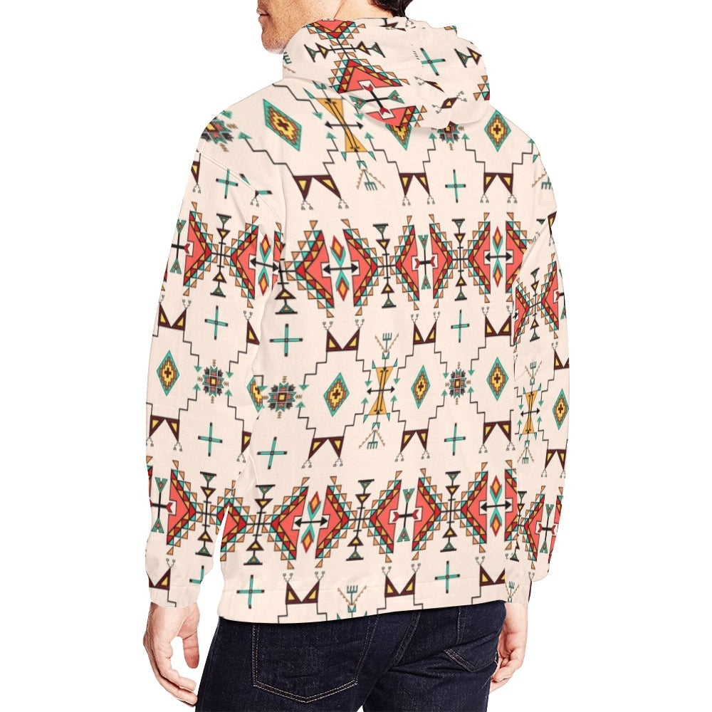 Thunder Flight Cream Hoodie for Men (USA Size)