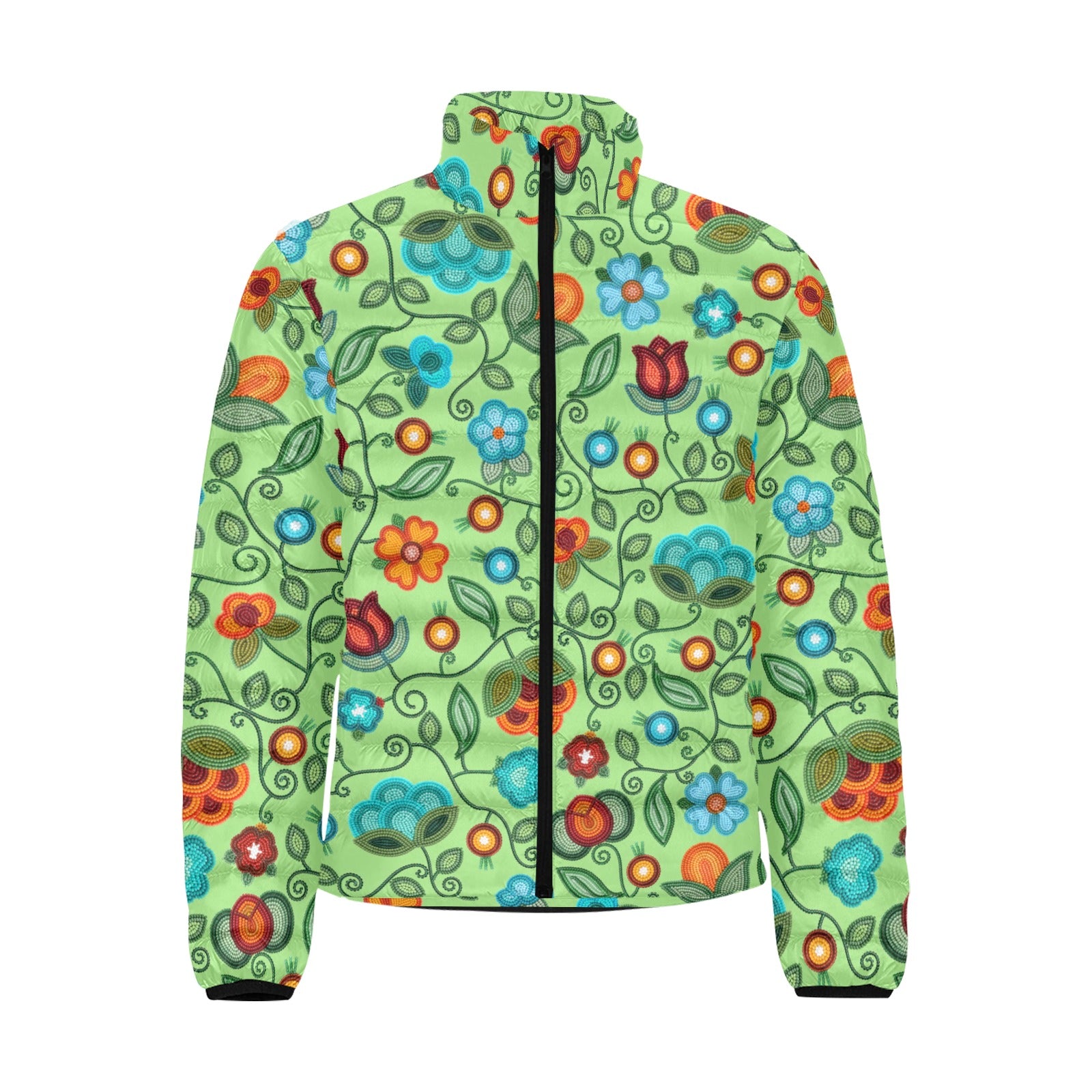 Prairie Fire Petals Sage Men's Padded Jacket