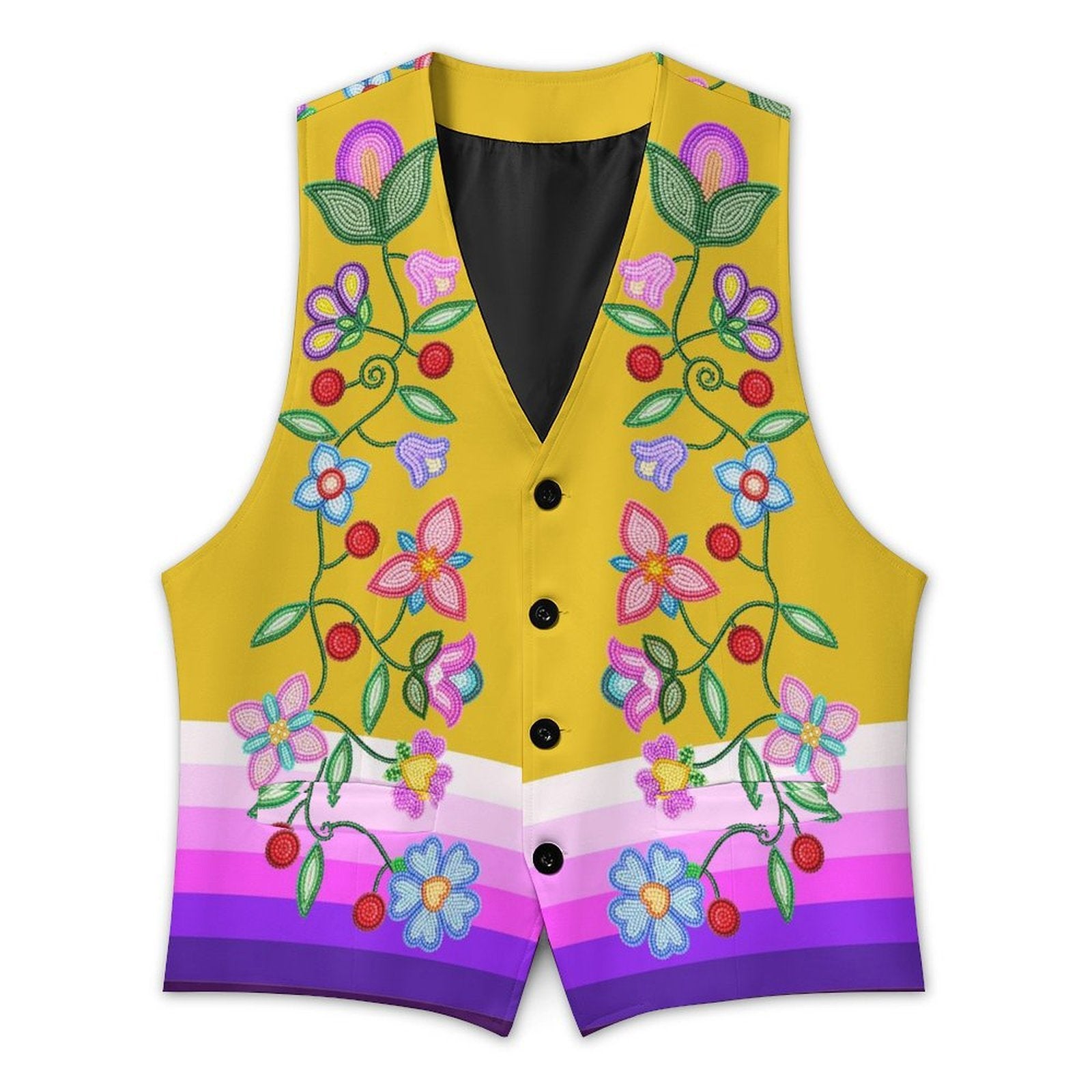 Petal Harmony Women's Sleeveless Suit Vest