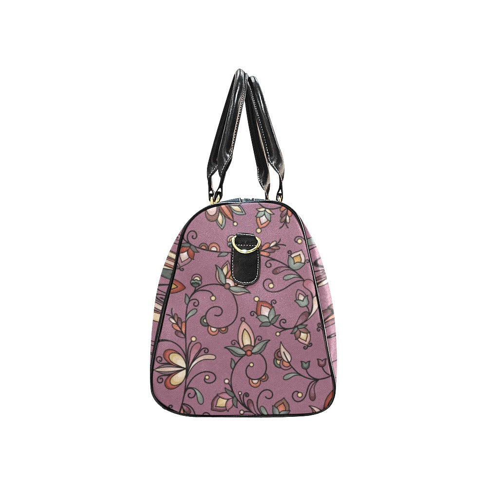 Burnt Sky Petals Magenta Waterproof Travel Bag/Small