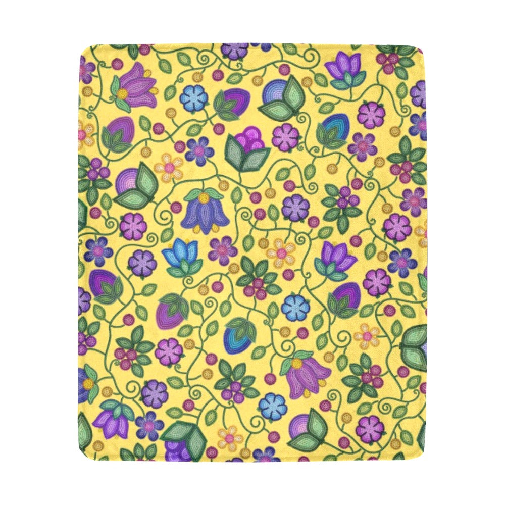 Bloom Uplift Yellow Ultra-Soft Micro Fleece Blanket 50"x60"