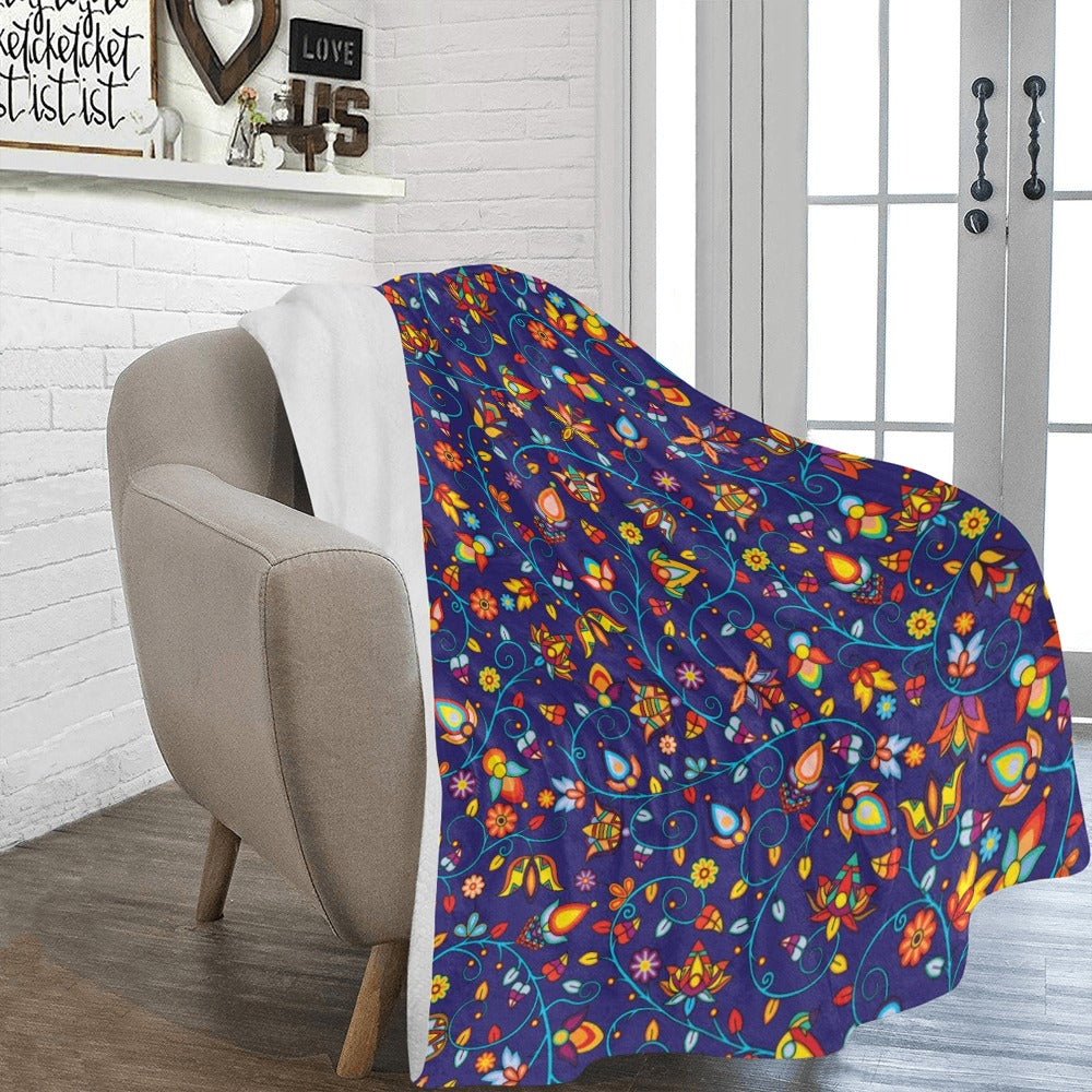 Thorny Path Blue Ultra-Soft Micro Fleece Blanket 60"x80"