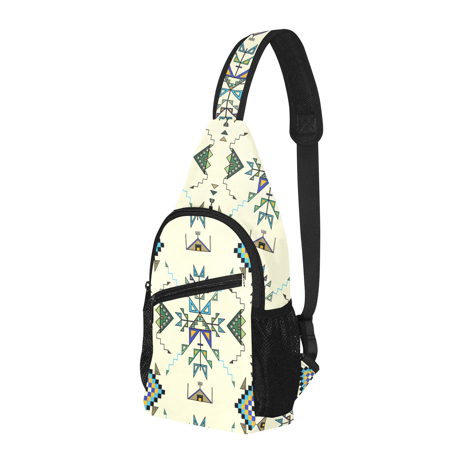 Bear Shield Cream Chest Bag