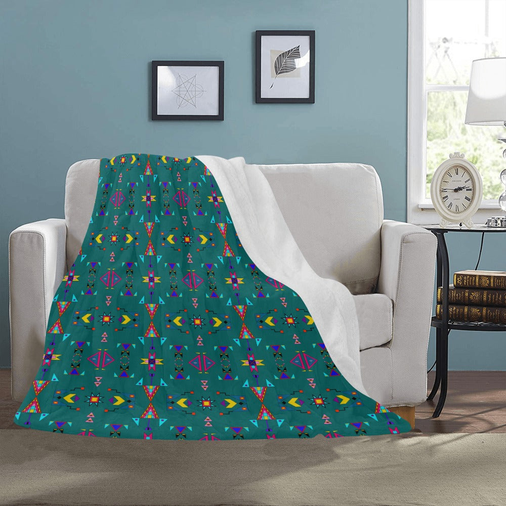 Enemy Territory Teal Ultra-Soft Micro Fleece Blanket 50"x60"