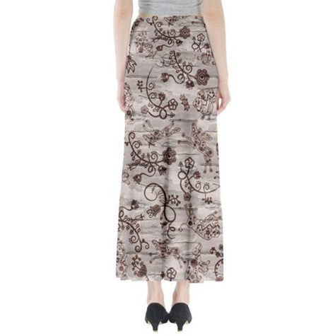 Forest Medley Full Length Maxi Skirt