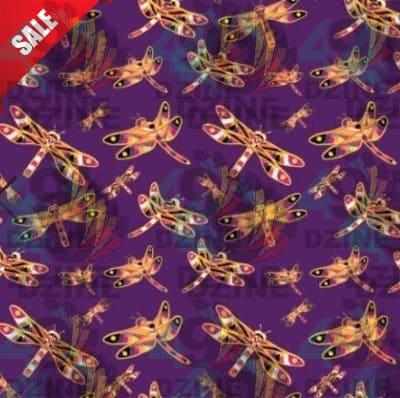 Gathering Yellow Purple Satin Fabric By the Yard Pre Order