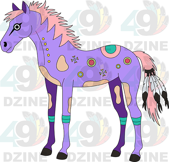 Horse 9 Transfer (Various Sizes)