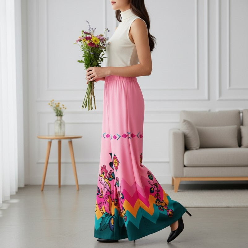 Copper Prairie Petals Ribbon Pant