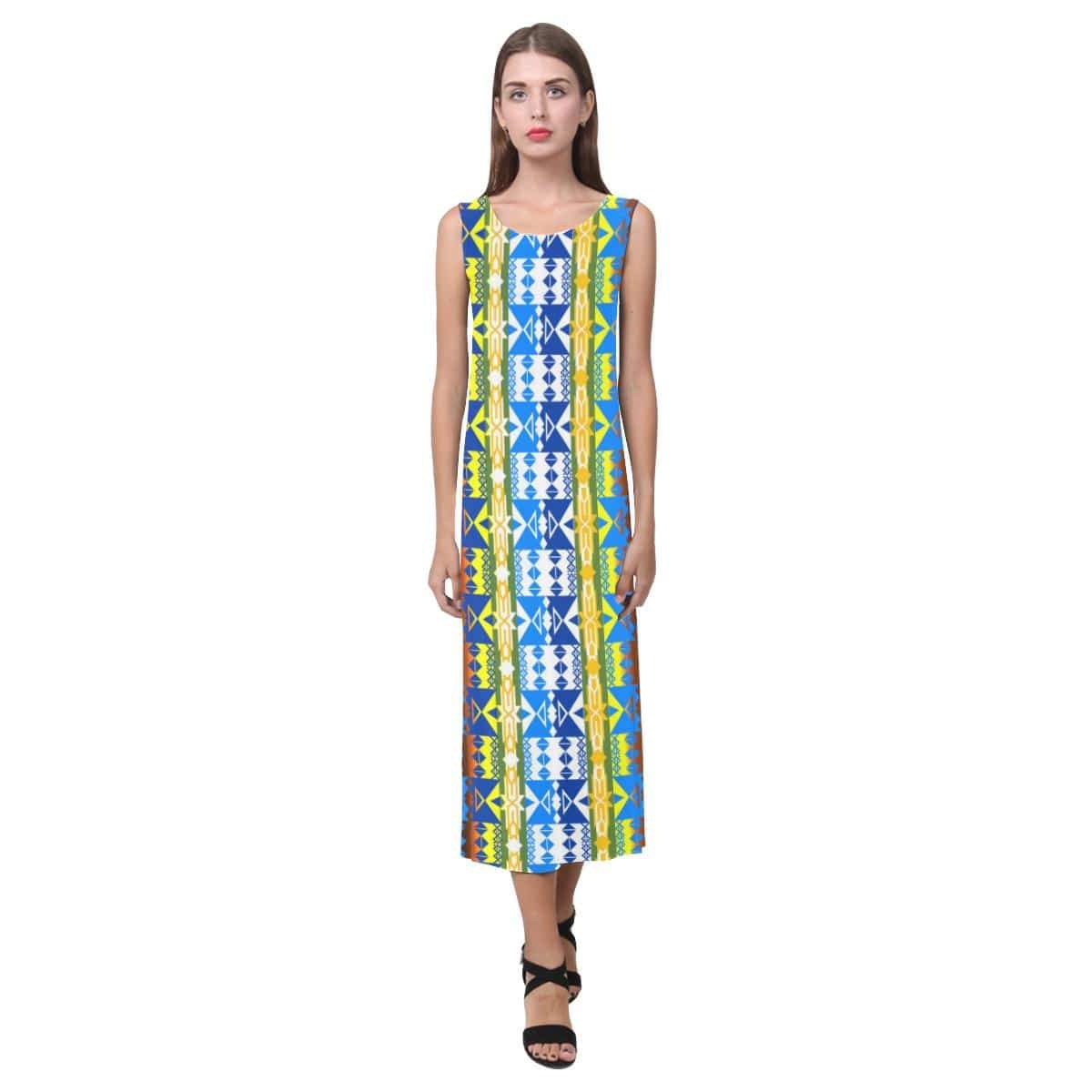 Inside the Lodge Phaedra Sleeveless Open Fork Long Dress