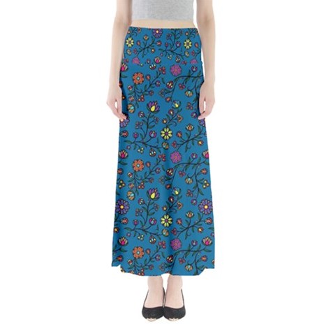 Cosmic Whisper Spring Storm Full Length Maxi Skirt