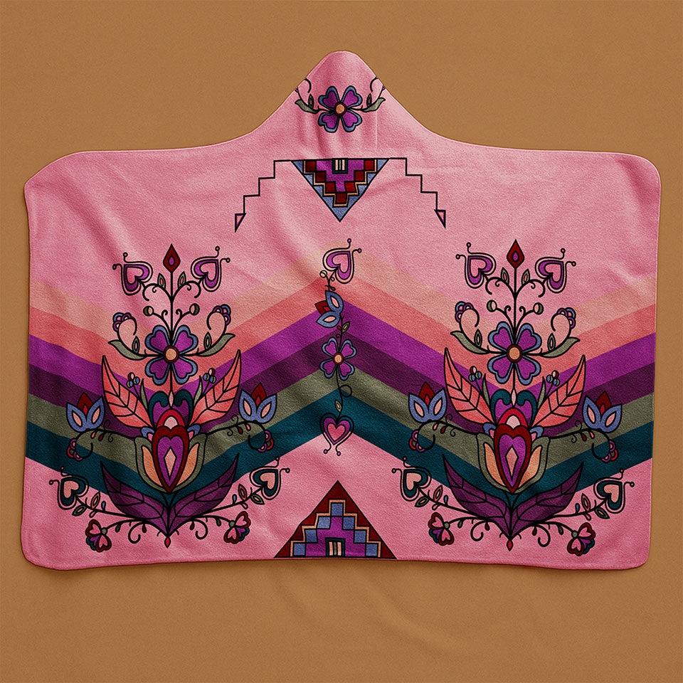 Frosted Leaf Spirit Women's Hooded Blanket