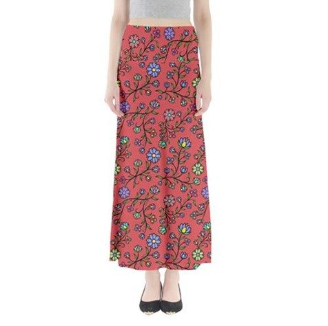 Cosmic Whisper Pastel Sunset Full Length Maxi Skirt