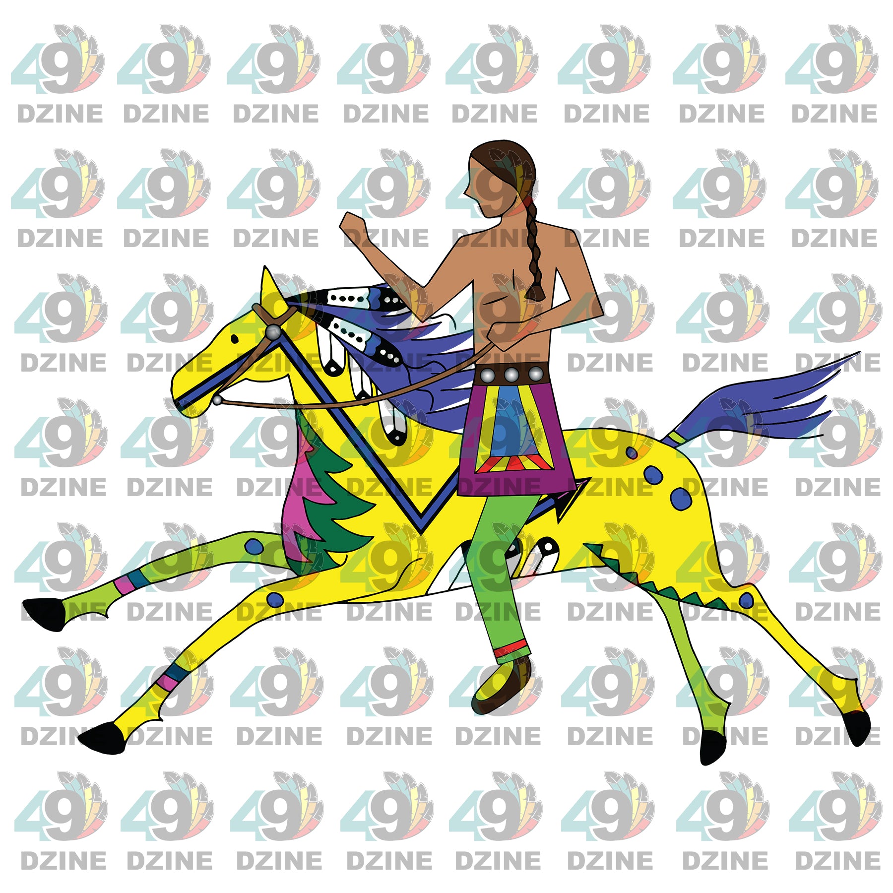 6-inch Warrior Horse Transfer