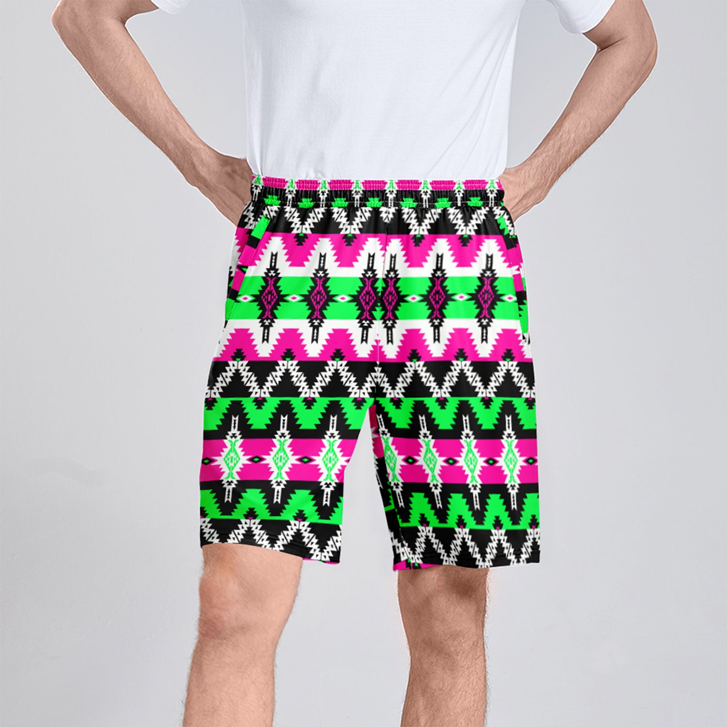 Two Spirit Ceremony Athletic Shorts with Pockets