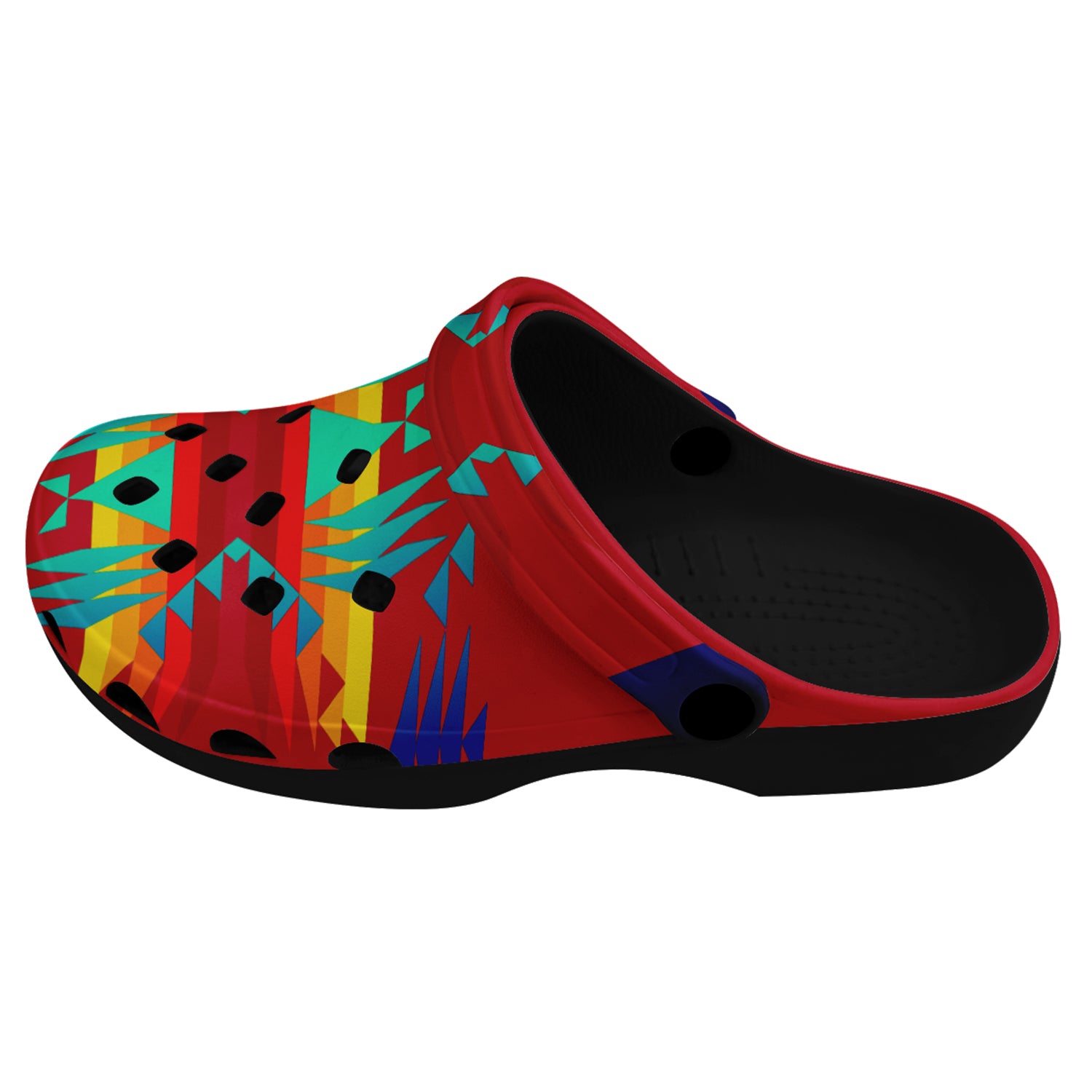 Between the Mountains Red Muddies Unisex Clog Shoes