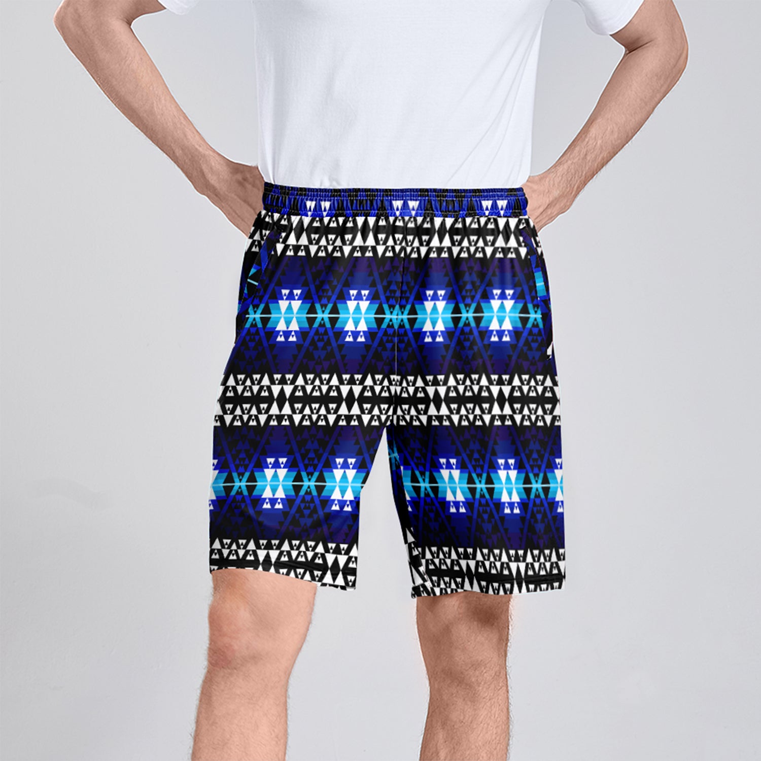Writing on Stone Night Watch Athletic Shorts with Pockets