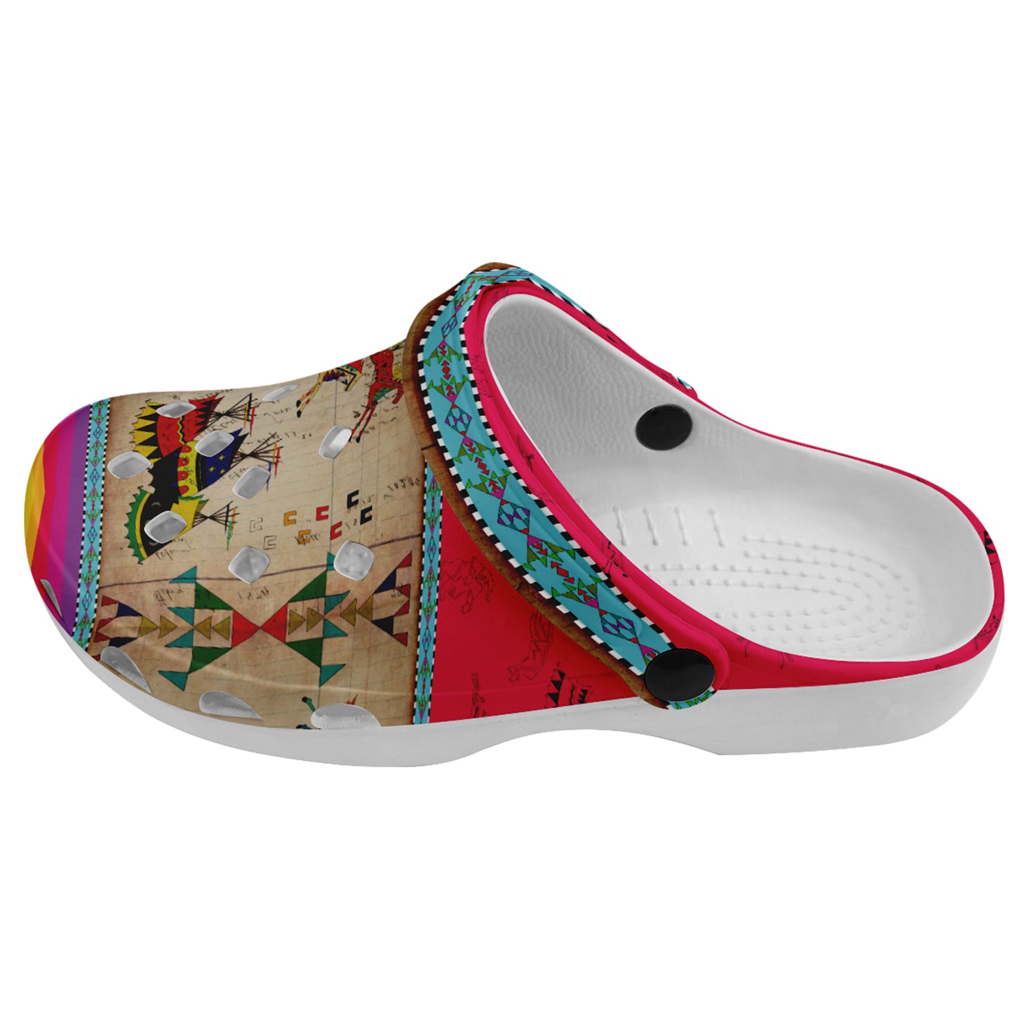 Horses Running Berry Muddies Unisex Clog Shoes