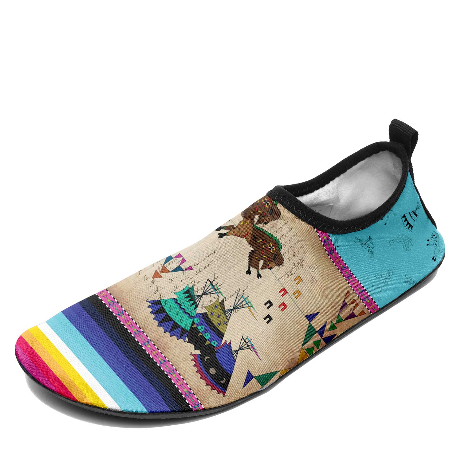 Buffalos Running Sky Sockamoccs