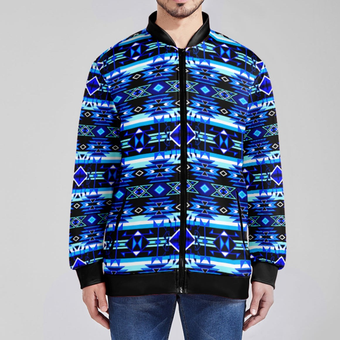Force of Nature Winter Night Zippered Collared Lightweight Jacket