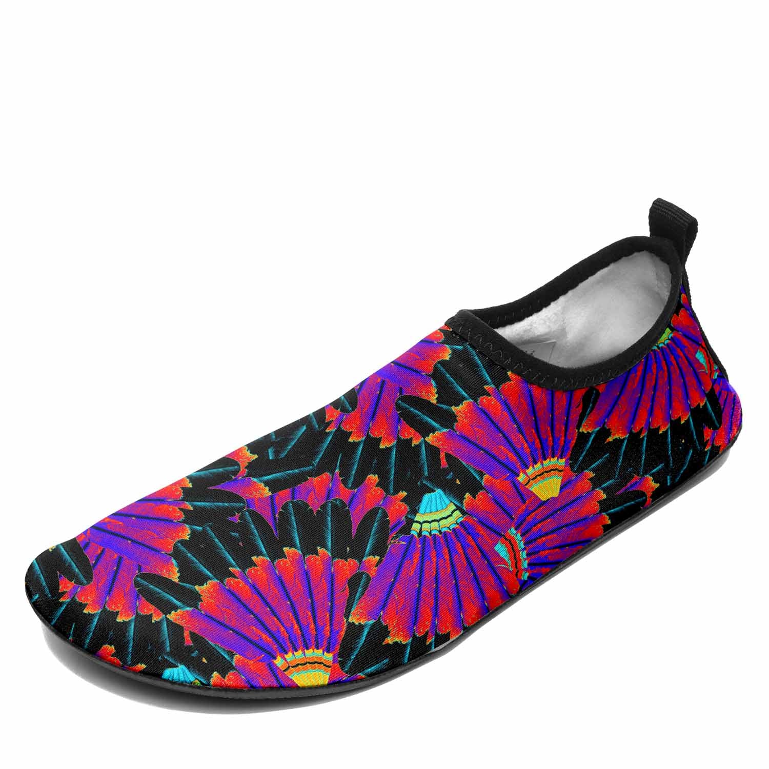 Eagle Feather Remix Kid's Sockamoccs Slip On Shoes