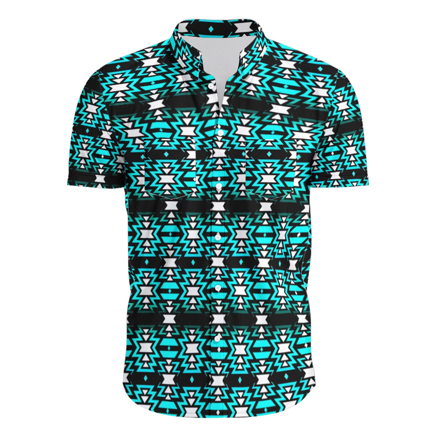 Black Fire Firefly Hawaiian-Style Button Up Shirt