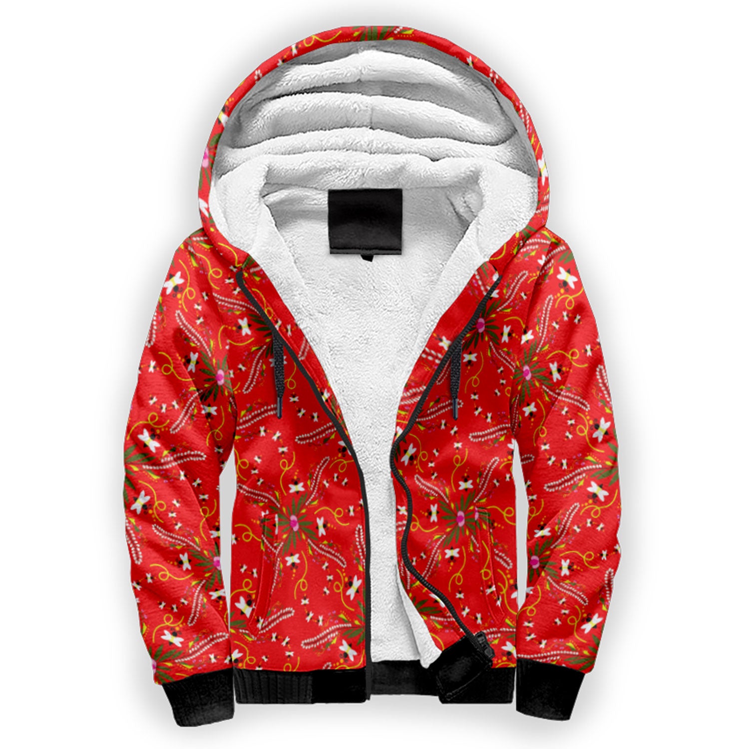 Willow Bee Cardinal Sherpa Hoodie