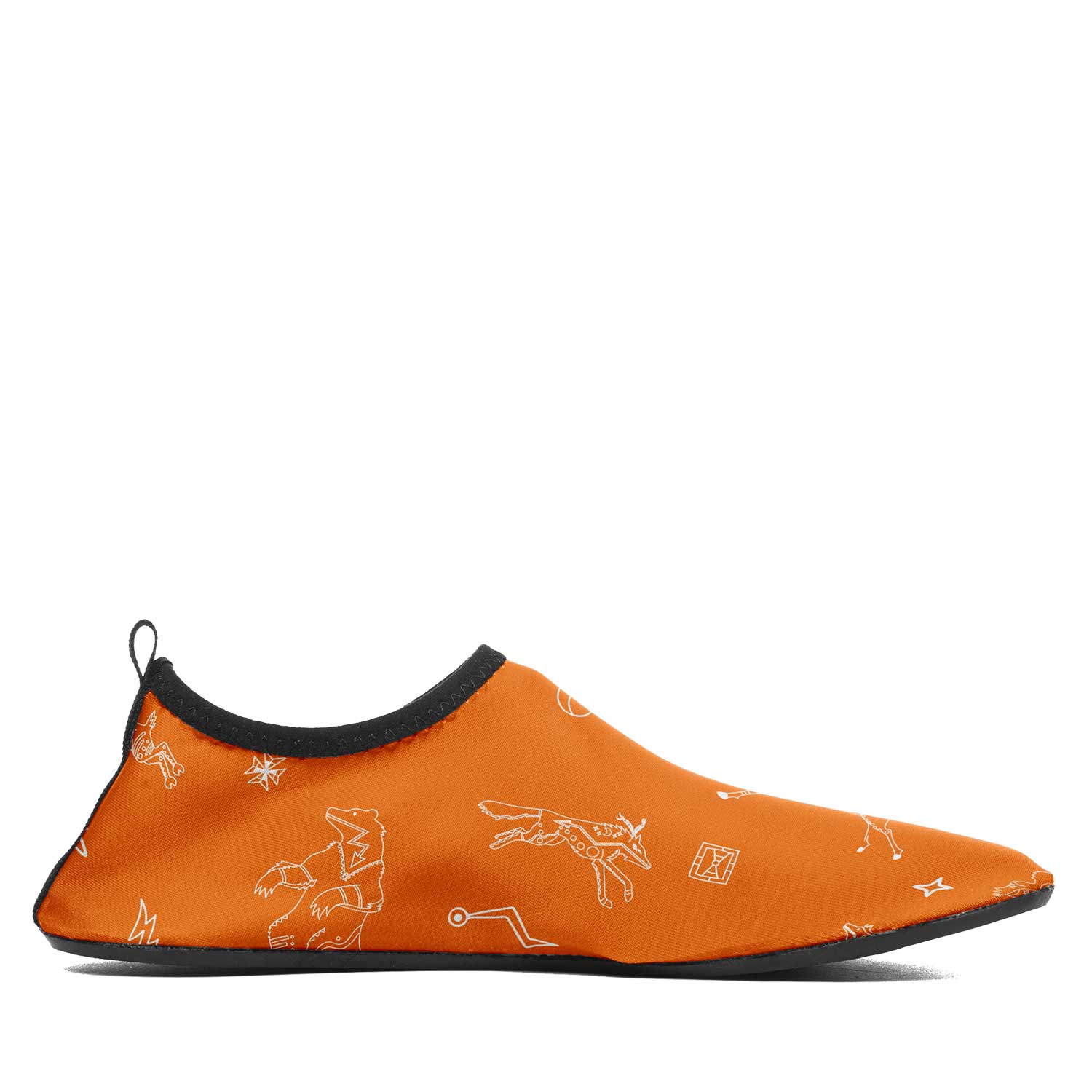 Ledger Dabbles Orange Kid's Sockamoccs Slip On Shoes