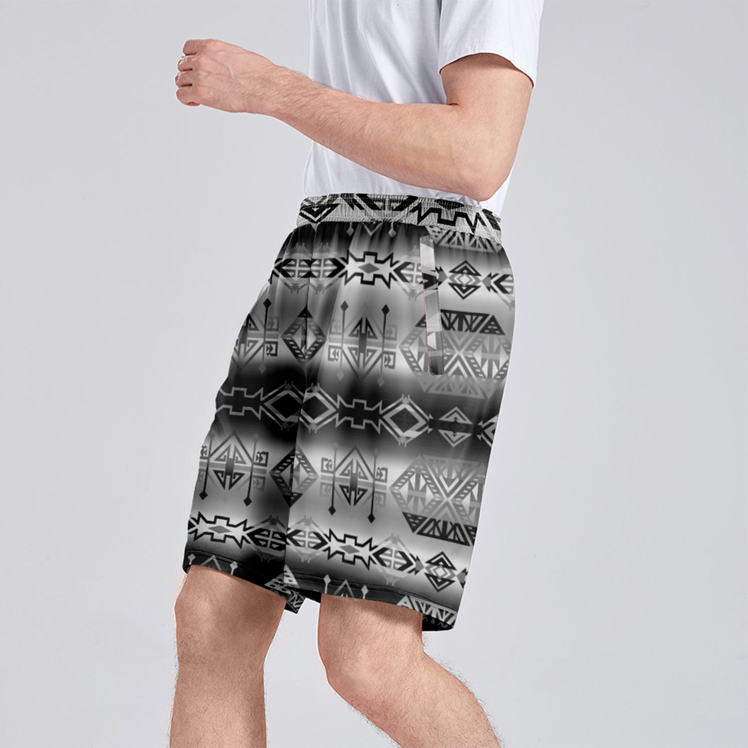 Trade Route Cave Athletic Shorts with Pockets