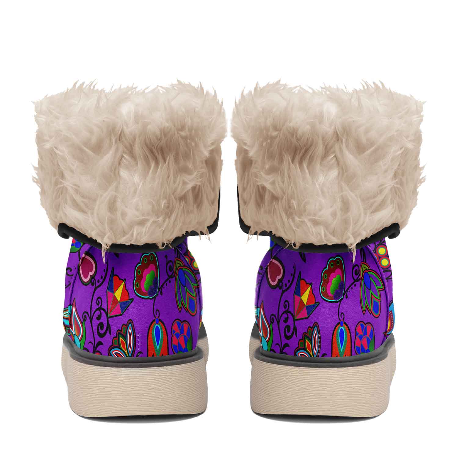 Indigenous Paisley Dark Orchid Polar Winter Boots