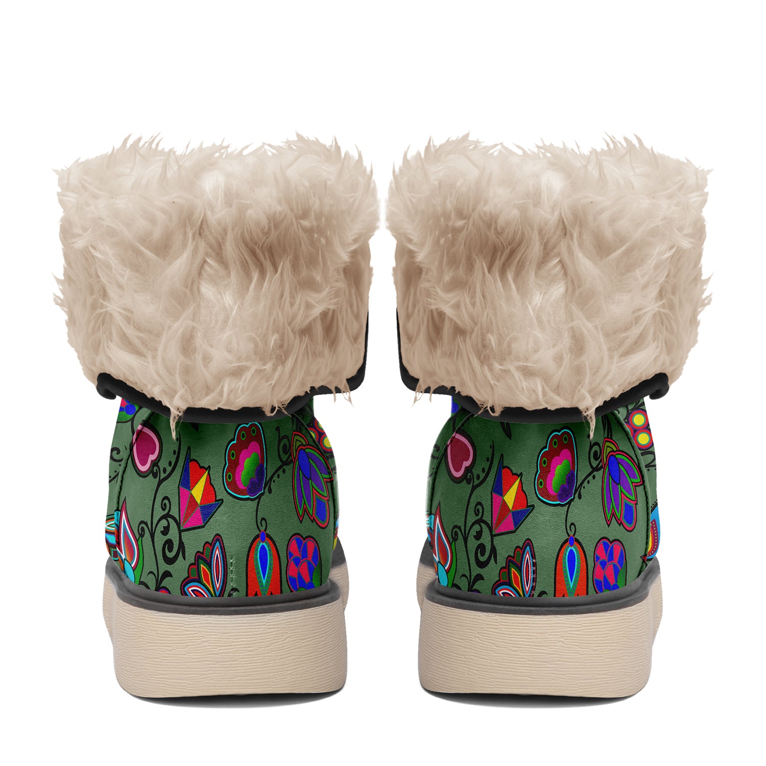 Indigenous Paisley Dark Sea Polar Winter Boots