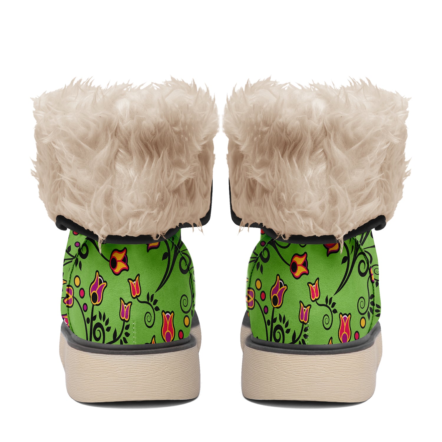 LightGreen Yellow Star Polar Winter Boots