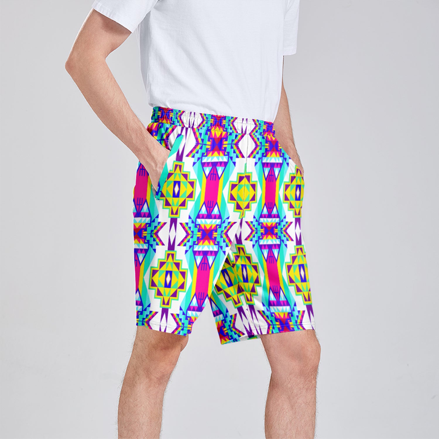 Fancy Champion Athletic Shorts with Pockets