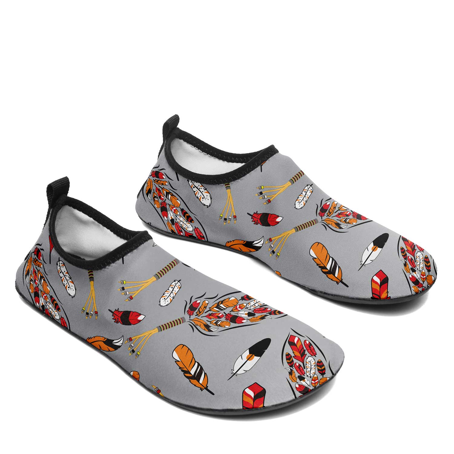 TRD - feather grey Kid's Sockamoccs Slip On Shoes