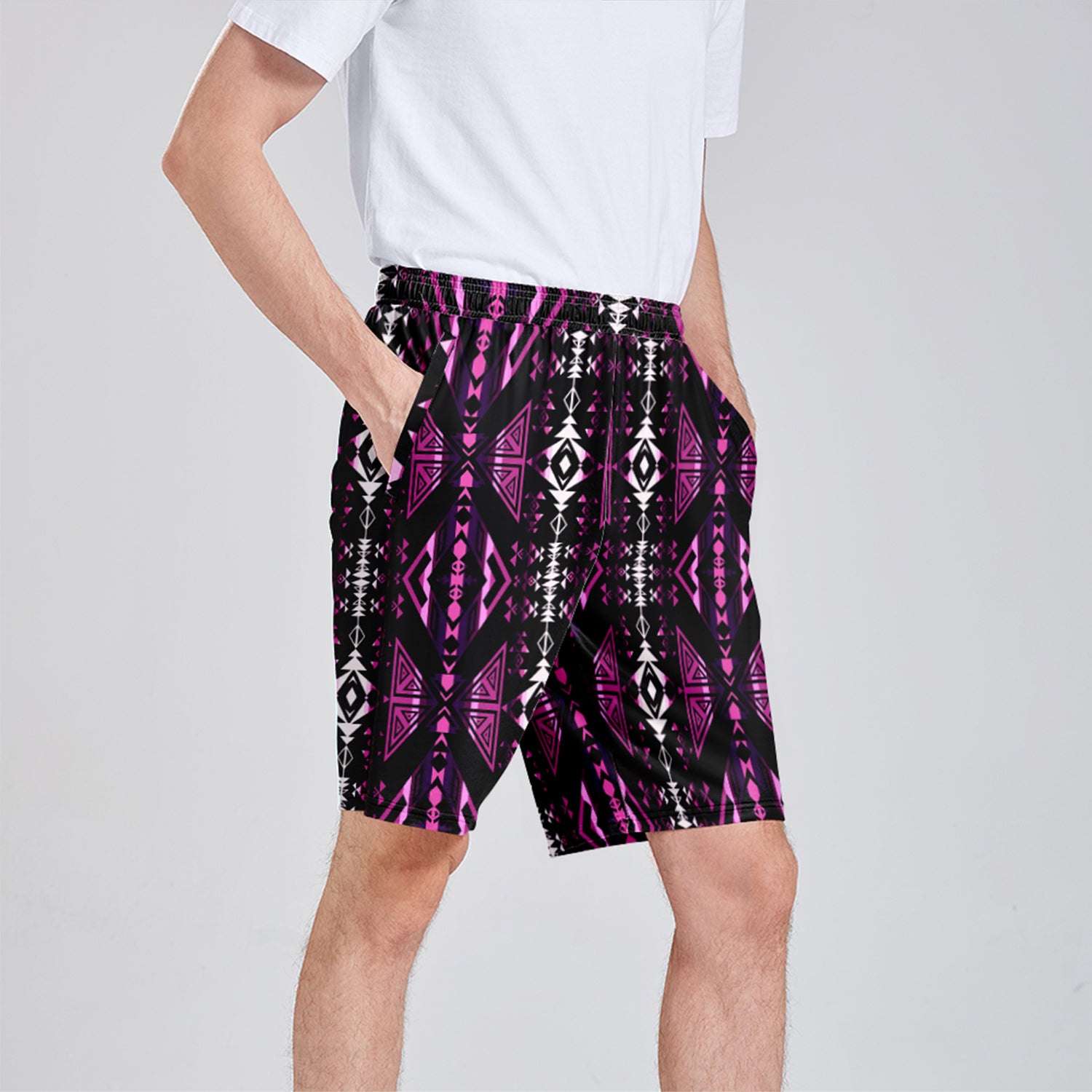Upstream Expedition Moonlight Shadows Athletic Shorts with Pockets