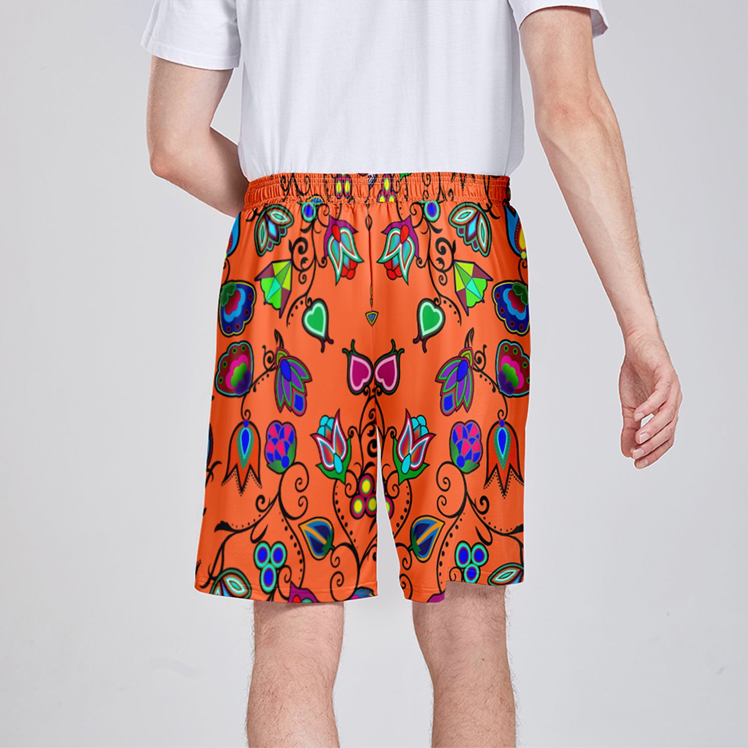 Indigenous Paisley Sierra Athletic Shorts with Pockets