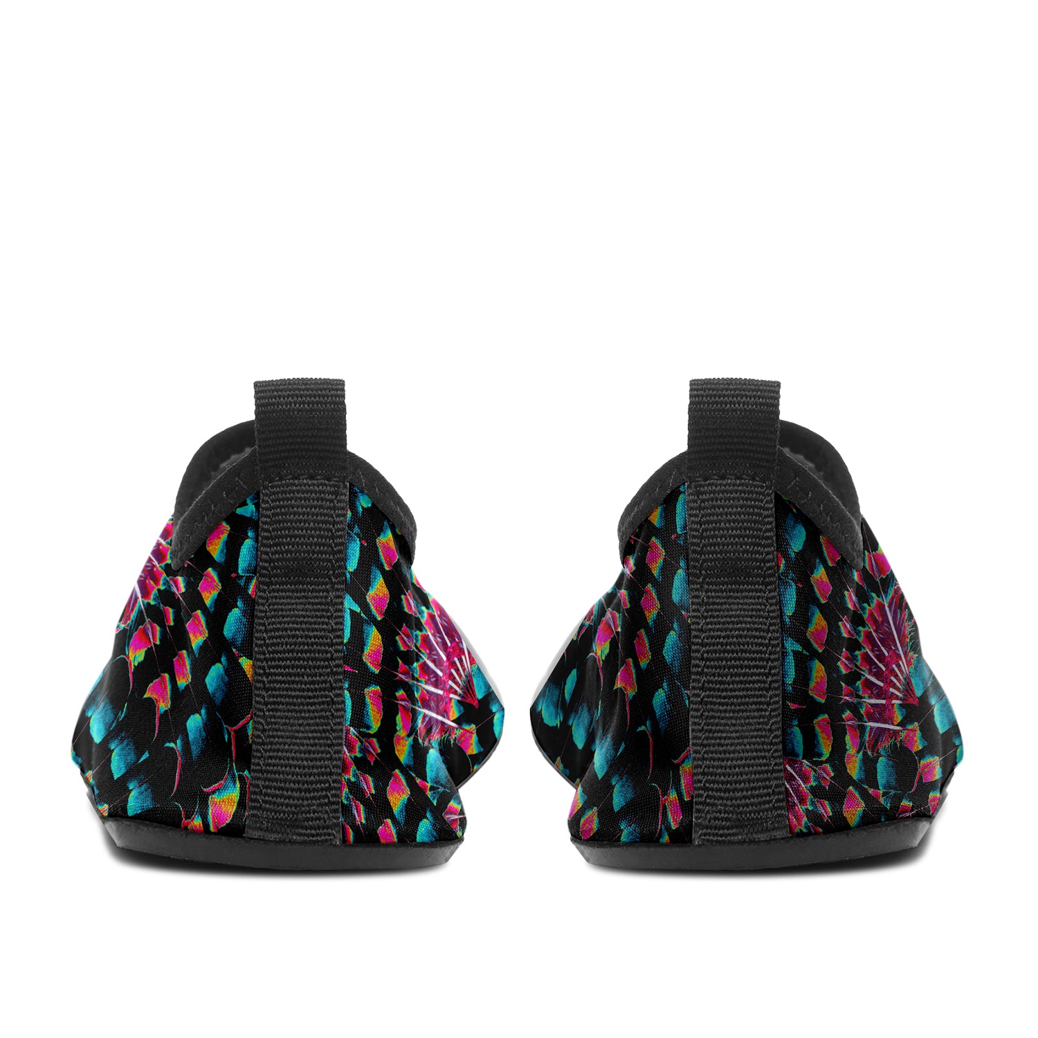 Hawk Feathers Heat Map Kid's Sockamoccs Slip On Shoes