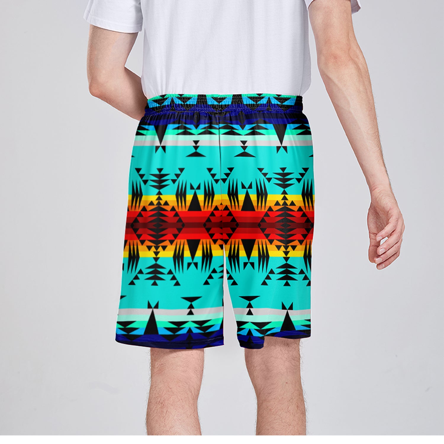 Between the Mountains Athletic Shorts with Pockets