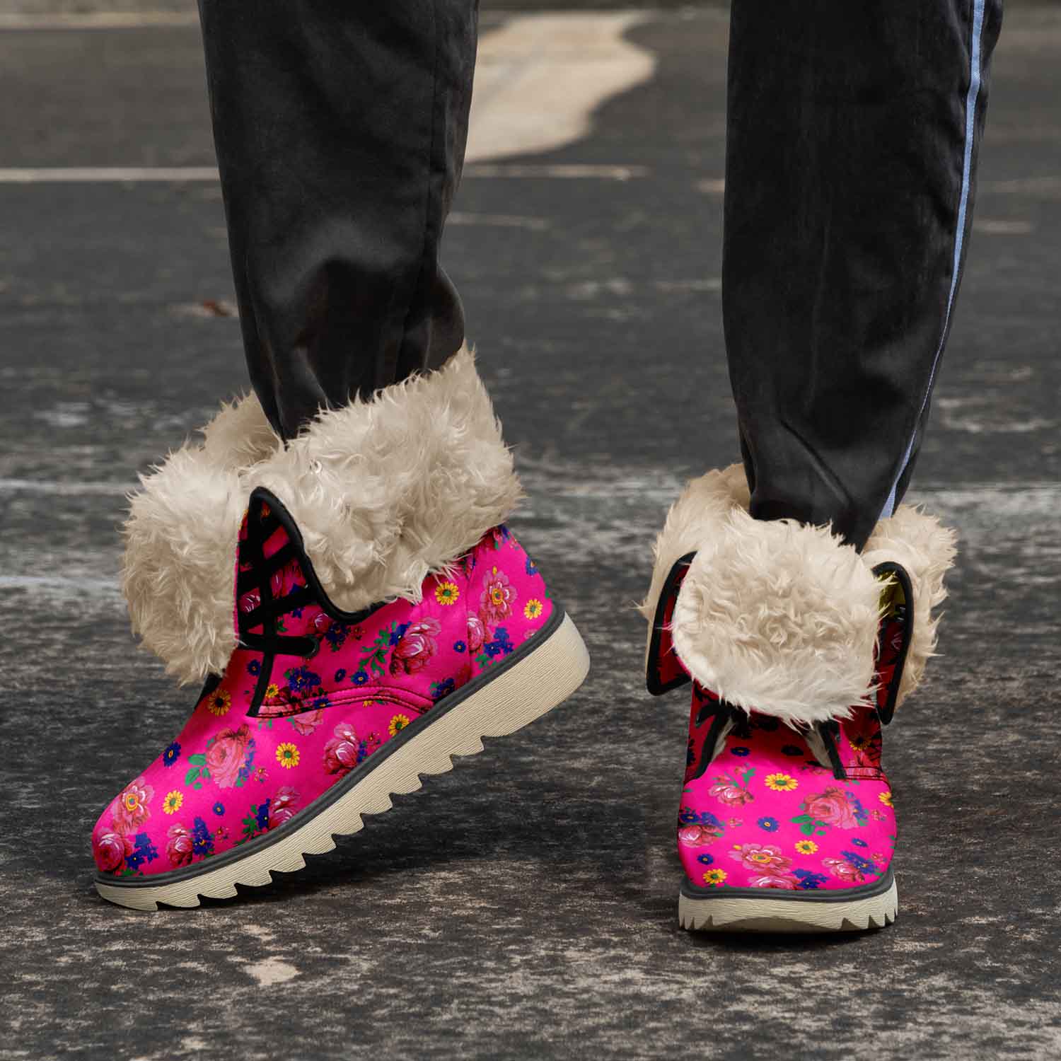 Kokum Ceremony Pink Polar Winter Boots