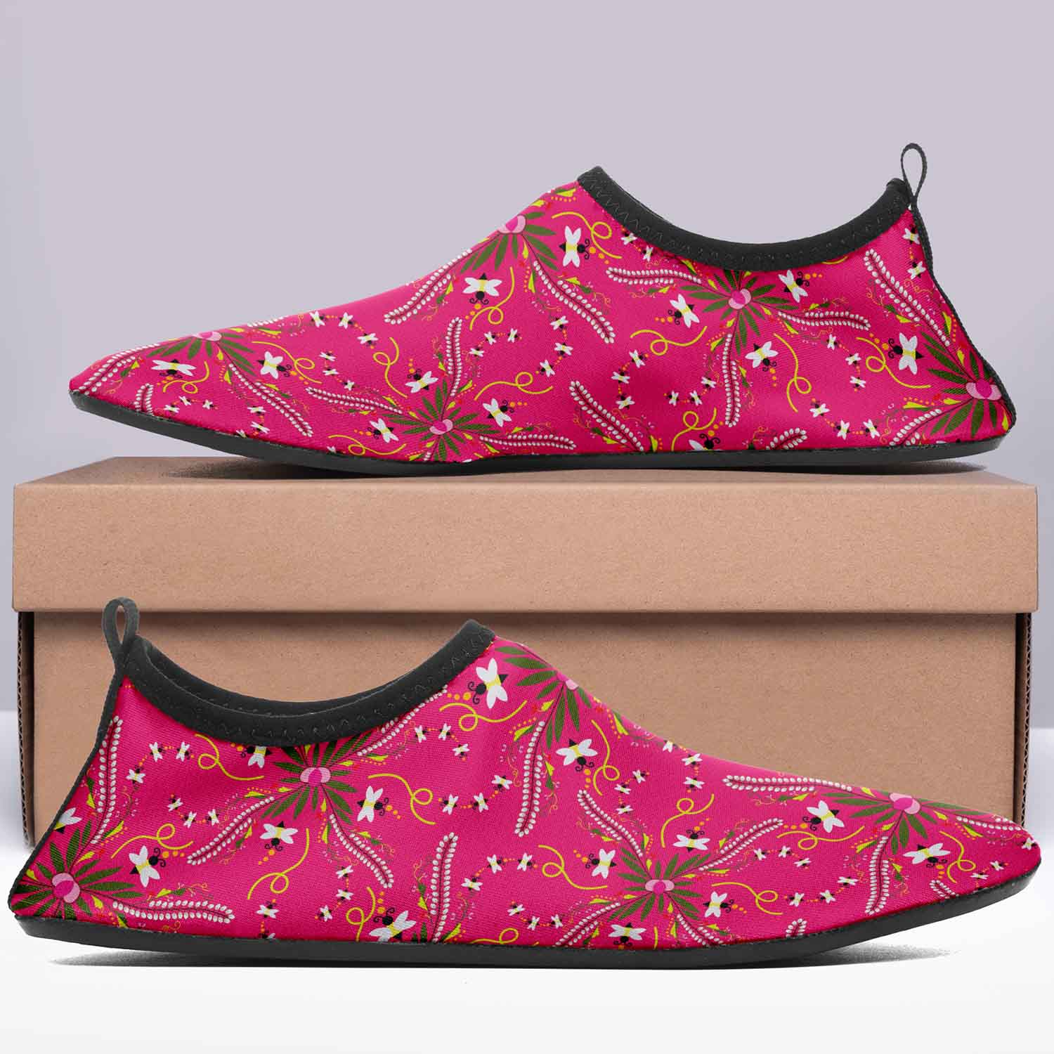 Willow Bee Bubblegum Kid's Sockamoccs Slip On Shoes