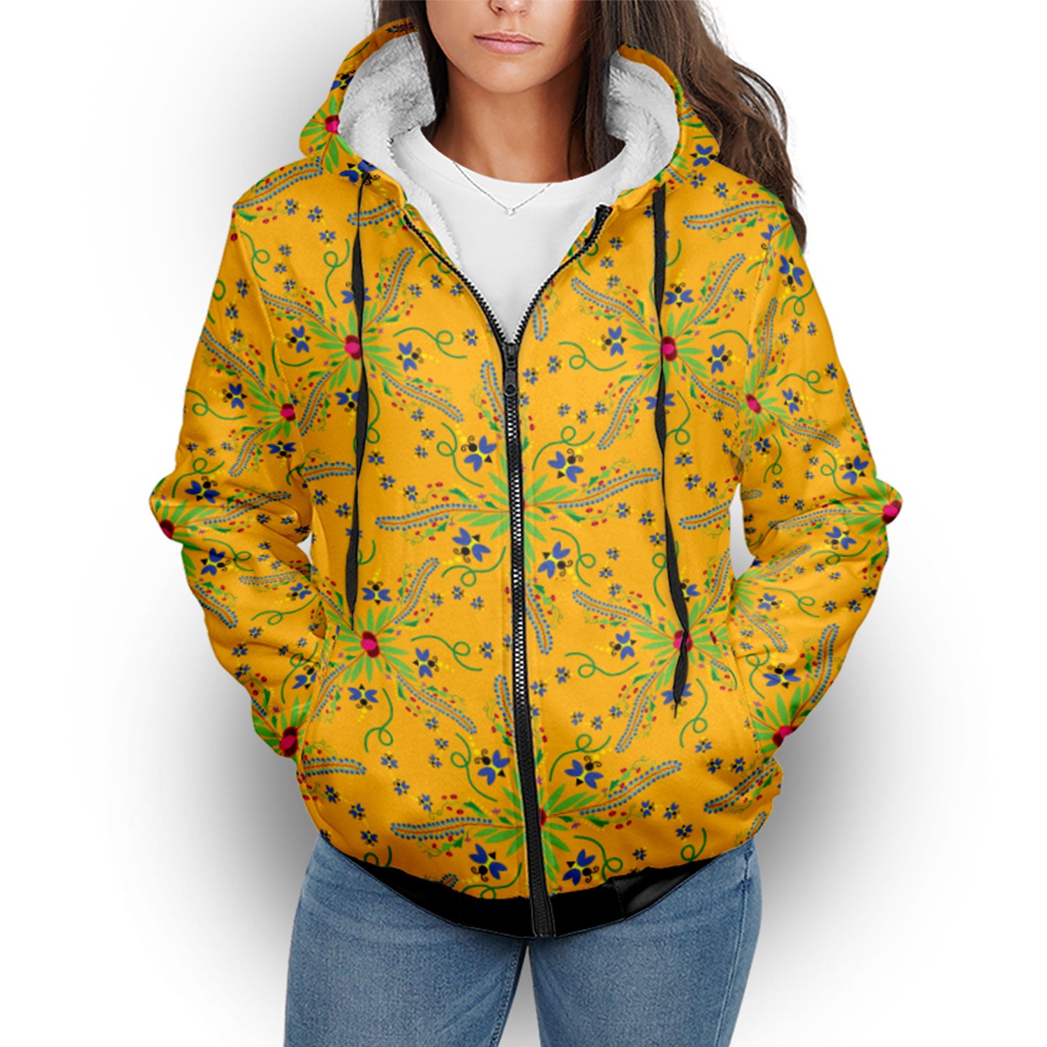 Willow Bee Sunshine Sherpa Hoodie