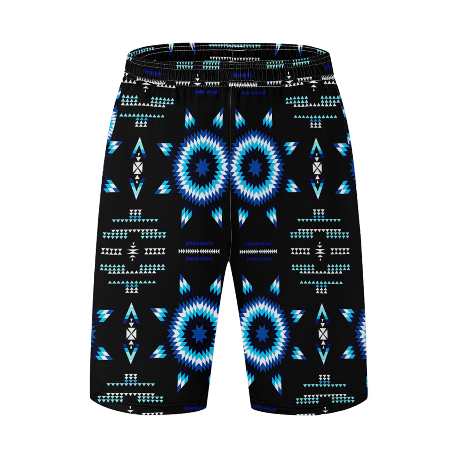 Rising Star Wolf Moon Athletic Shorts with Pockets