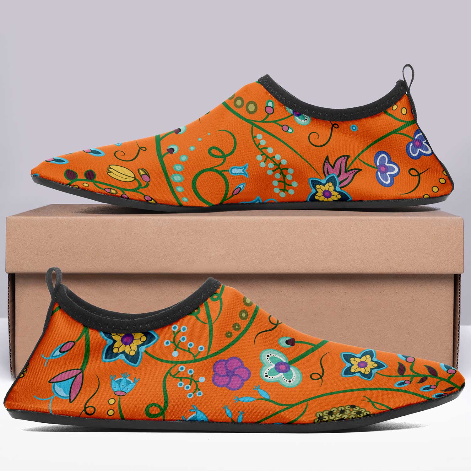 Fresh Fleur Carrot Kid's Sockamoccs Slip On Shoes