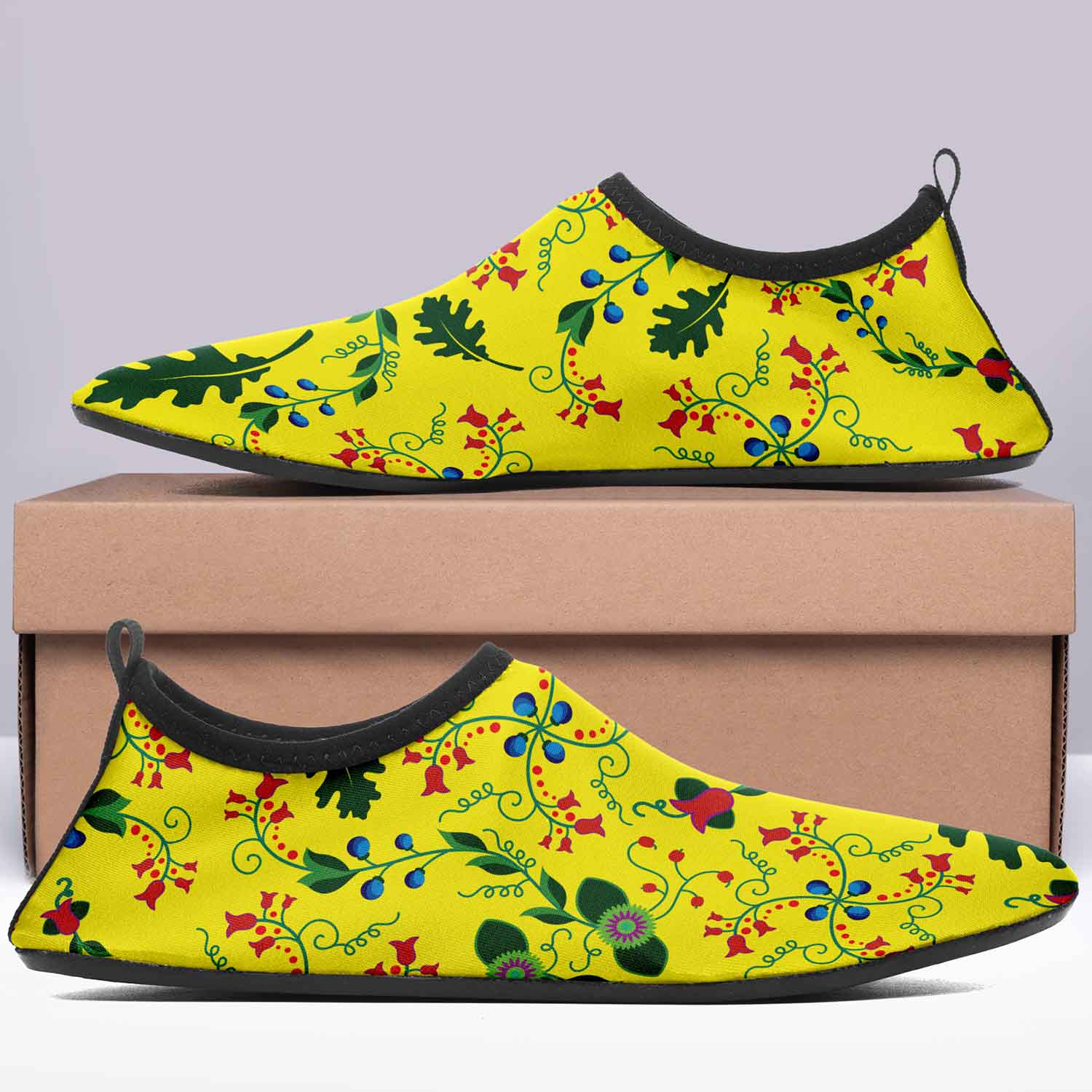 Vine Life Lemon Kid's Sockamoccs Slip On Shoes