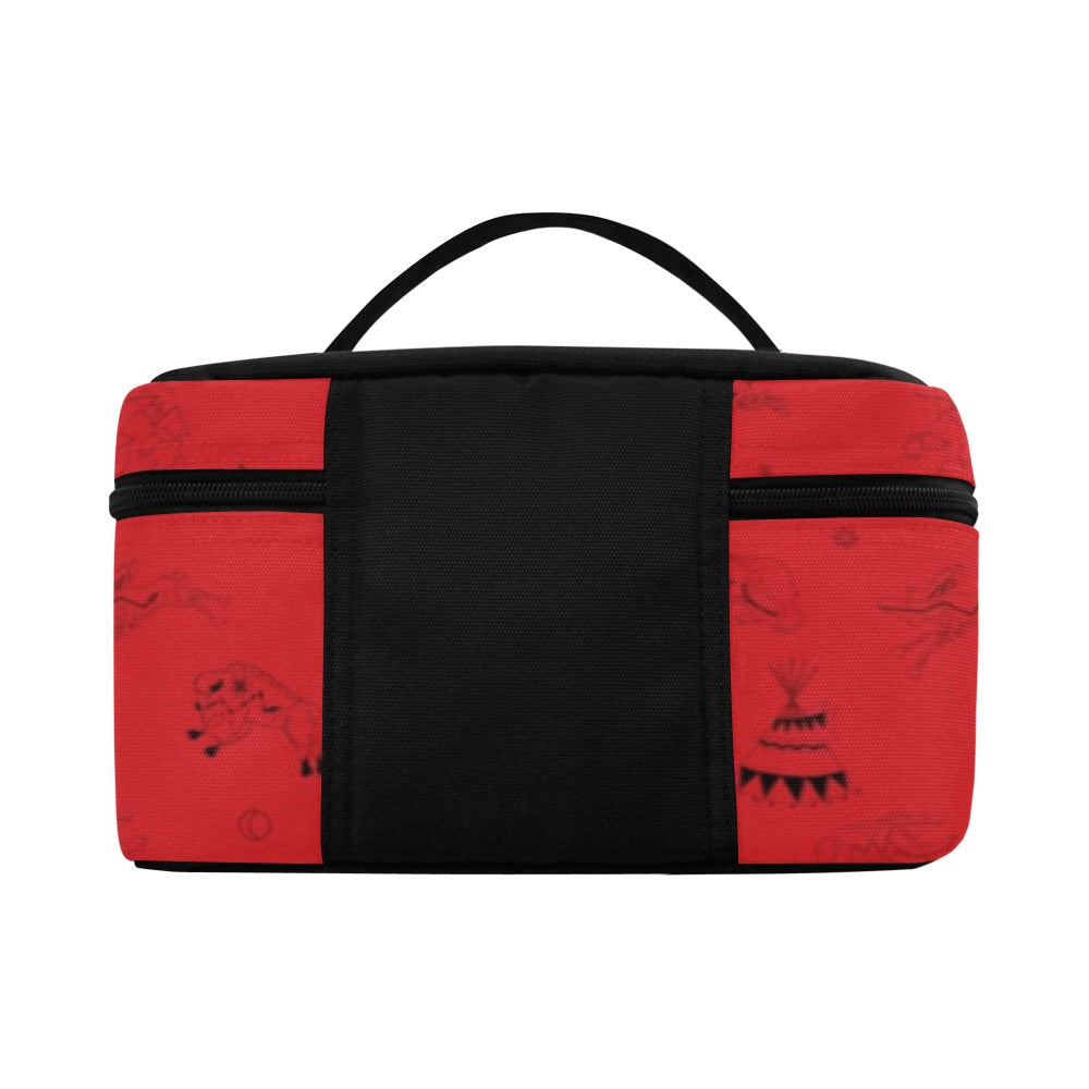 Ledger Dabbles Red Cosmetic Bag/Large