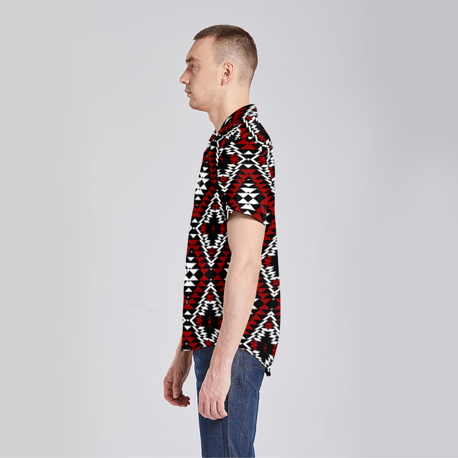 Taos Wool Button Up Silk Shirt